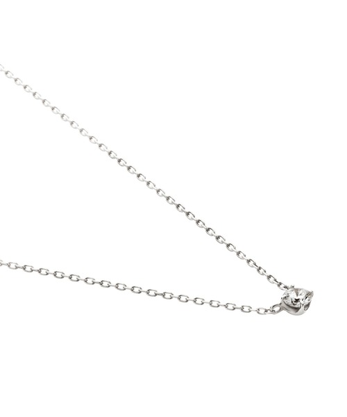 プラチナ エクセレントカットダイヤモンド キャトルネックレス