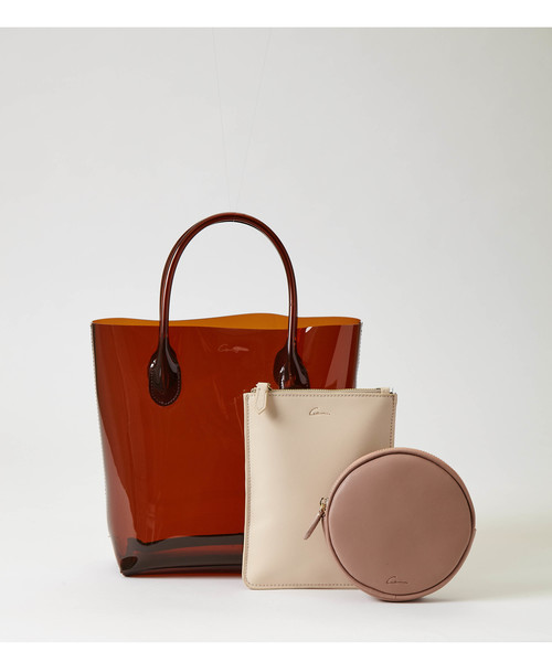 STUDIOUS SELECT（ステュディオスセレクト）の「【Gem.】 PVC Mini Tote Set 011212962（トートバッグ・レディース・ブラック/ブラウン/シルバー・FREE）」の7枚目の写真