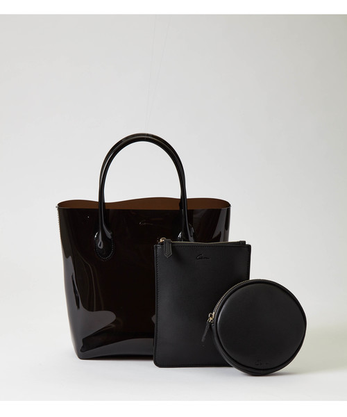 STUDIOUS SELECT（ステュディオスセレクト）の「【Gem.】 PVC Mini Tote Set 011212962（トートバッグ・レディース・ブラック/ブラウン/シルバー・FREE）」の5枚目の写真