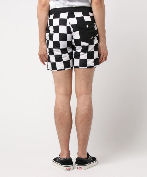 STYLEBLOCK（スタイルブロック）の「水陸両用グランプリチェック総柄ショートパンツ（その他パンツ・メンズ・ブラック/レッド・M/L）」の4枚目の写真