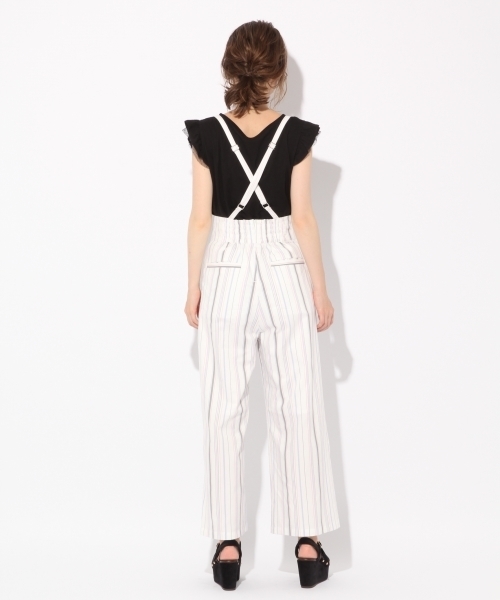 Heather（ヘザー）の「サスツキストライプワイドパンツ（その他パンツ・レディース・アイボリー/ネイビー・SMALL/MEDIUM）」の7枚目の写真