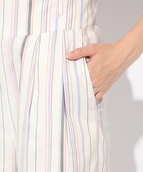 Heather（ヘザー）の「サスツキストライプワイドパンツ（その他パンツ・レディース・アイボリー/ネイビー・SMALL/MEDIUM）」の11枚目の写真