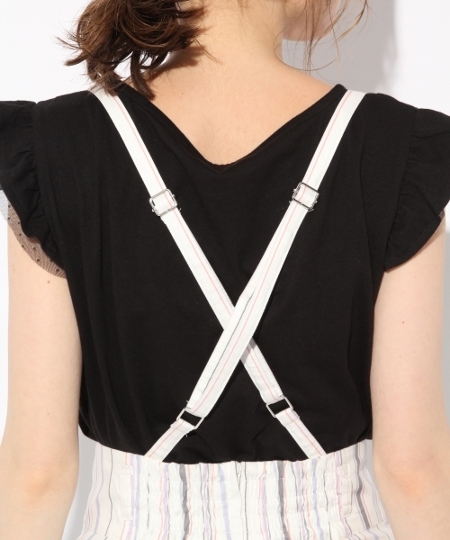 Heather（ヘザー）の「サスツキストライプワイドパンツ（その他パンツ・レディース・アイボリー/ネイビー・SMALL/MEDIUM）」の13枚目の写真