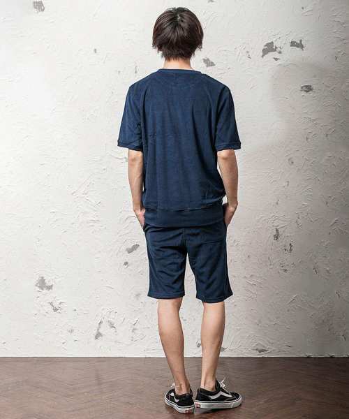 MinoriTY（マイノリティ）の「半袖パイルクルースウェット（スウェット・メンズ・ブラック/ネイビー/グレー/ピンク・M/L/XL）」の10枚目の写真