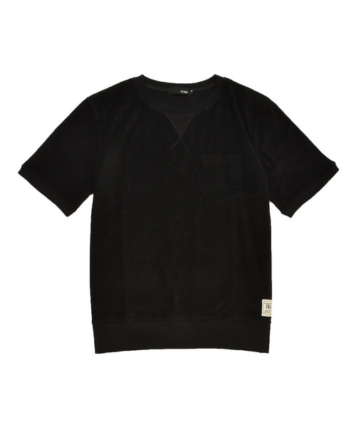 MinoriTY（マイノリティ）の「半袖パイルクルースウェット（スウェット・メンズ・ブラック/ネイビー/グレー/ピンク・M/L/XL）」の11枚目の写真