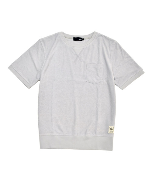 MinoriTY（マイノリティ）の「半袖パイルクルースウェット（スウェット・メンズ・ブラック/ネイビー/グレー/ピンク・M/L/XL）」の12枚目の写真