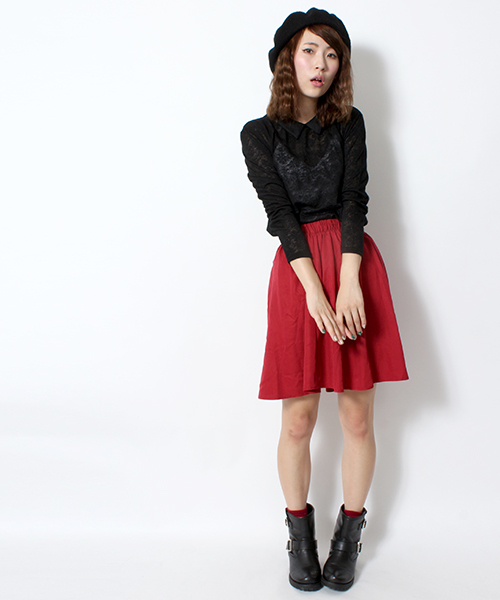 WEGO（ウィゴー）の「WEGO/レース襟ツキTee（Tシャツ/カットソー・レディース・オフホワイト/ブラック・FREE）」の12枚目の写真