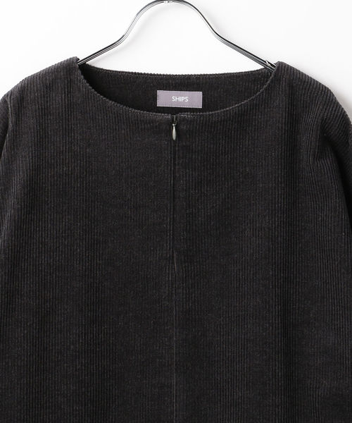 SHIPS（シップス）の「SU: 8W コーデュロイ プルオーバー シャツ（シャツ/ブラウス・メンズ・ブラック/ダークグレー/キャメル・SMALL/MEDIUM/LARGE）」の13枚目の写真