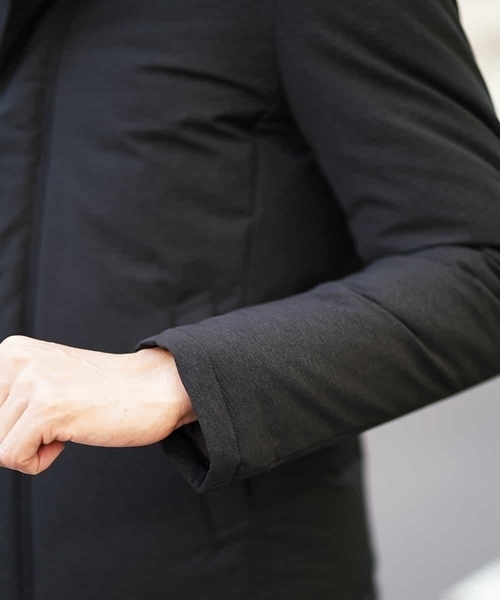 MICHEL KLEIN HOMME   （ミッシェルクランオム）の「ダウンブルゾン（ミストナイロンストレッチ）（ダウンジャケット/コート・メンズ・チャコールグレー/ブラック・46/48/51）」の13枚目の写真