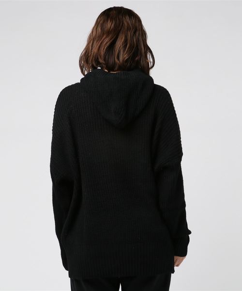 LUGG NAGG（ラグナグ）の「【Jewelobe/ ジュエローブ】ビッグシルエット ニットパーカー（パーカー・レディース・ブラック/ベージュ/ネイビー/ボルドー・FREE）」の13枚目の写真