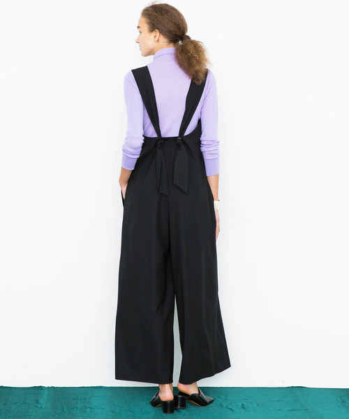 city（シティ）の「【CITY】WOOSTED 2WAY SALOPETTE（サロペット/オーバーオール・レディース・ブラック/グレー・1）」の7枚目の写真