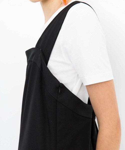 city（シティ）の「【CITY】WOOSTED 2WAY SALOPETTE（サロペット/オーバーオール・レディース・ブラック/グレー・1）」の11枚目の写真