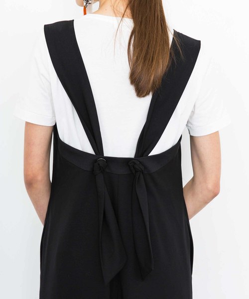 city（シティ）の「【CITY】WOOSTED 2WAY SALOPETTE（サロペット/オーバーオール・レディース・ブラック/グレー・1）」の10枚目の写真