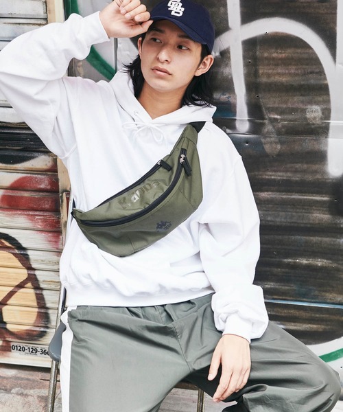 Kappa（カッパ）の「Kappa/カッパ 別注 ウエストバッグ（ボディバッグ/ウエストポーチ・メンズ・ブラック/ベージュ/ネイビー/オリーブ・FREE）」の20枚目の写真