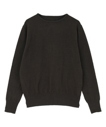 カシミヤタッチクルーネックニットトップス
