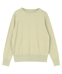カシミヤタッチクルーネックニットトップス