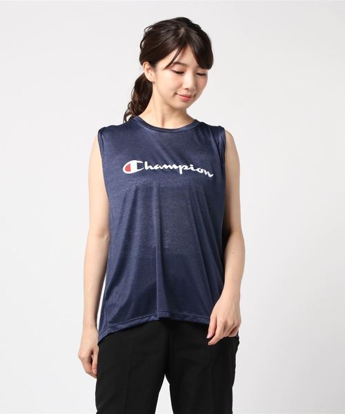 Champion（チャンピオン）の「【Champion/チャンピオン】レディース アクティブスタイル ノースリーブシャツ（Tシャツ/カットソー・レディース・ネイビー/ホワイト/オレンジ系その他・LARGE/MEDIUM）」の9枚目の写真