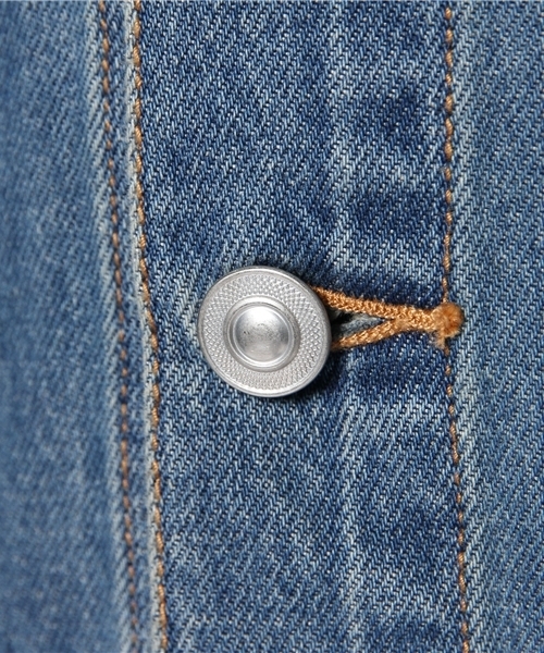 WEGO（ウィゴー）の「WEGO/デニムGジャン（デニムジャケット・メンズ・ダークインディゴブルー/インディゴブルー・MEDIUM/SMALL/LARGE）」の11枚目の写真