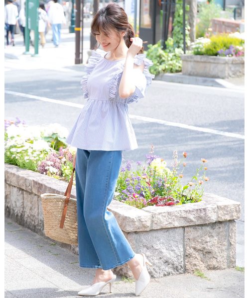 KOBE LETTUCE(コウベレタス)の「ポインテッドトゥVカッティングミュールパンプス(パンプス・レディース・ブラック/シルバー/モカ/ホワイト系その他/チェック/ホワイト・LL/S/M/L)」の8枚目の写真