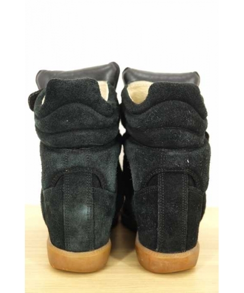 イザベルマラン スニーカー　39　ブラック　スエード ブランド古着】インヒールスウェードスニーカー（スニーカー