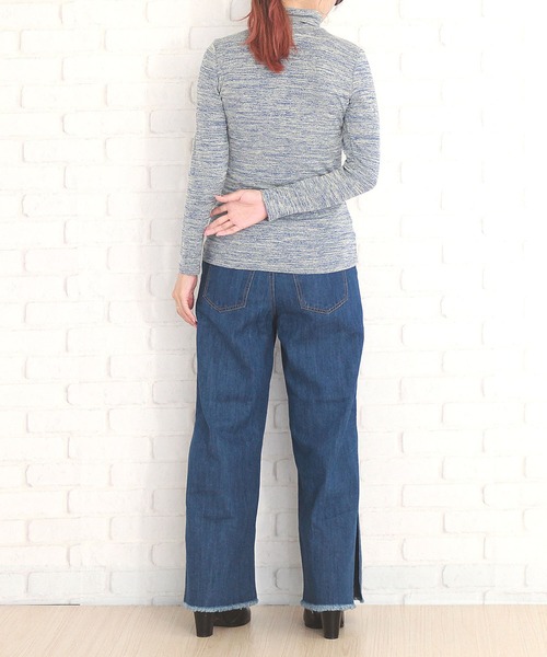 Amulet(アミュレット)の「タイトタートルネックニット(ニット/セーター・レディース・ブラック/ブルー・L/XL/M)」の11枚目の写真