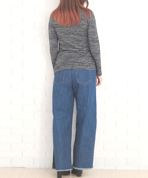 Amulet(アミュレット)の「タイトタートルネックニット(ニット/セーター・レディース・ブラック/ブルー・L/XL/M)」の8枚目の写真