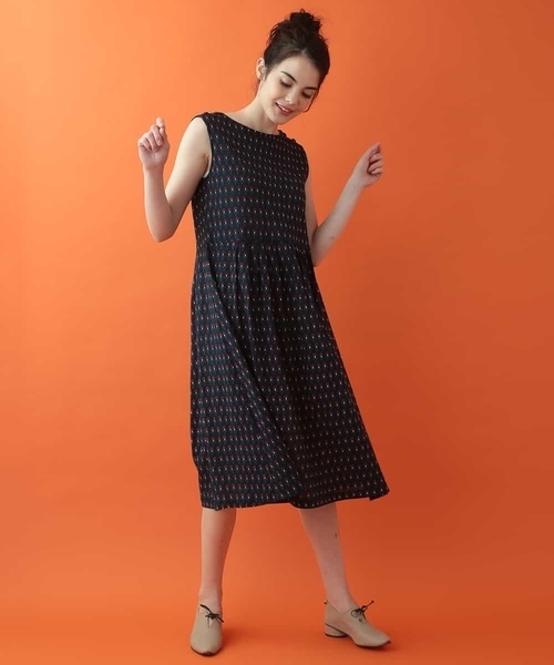 Jocomomola ホコモモラ のファッション お花つぼみプリントワンピース ワンピース Capullo ワンピース セール