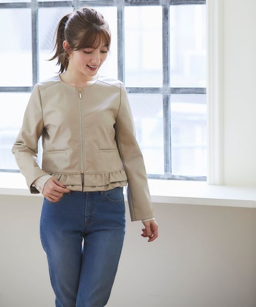 tocco closet（トッコ クローゼット）の「フリル付きライダース