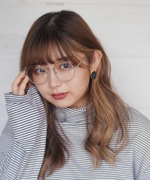 【 DICTIONARY / ディクショナリー 】 オーバル型 シンプル ダテメガネ 3点セット