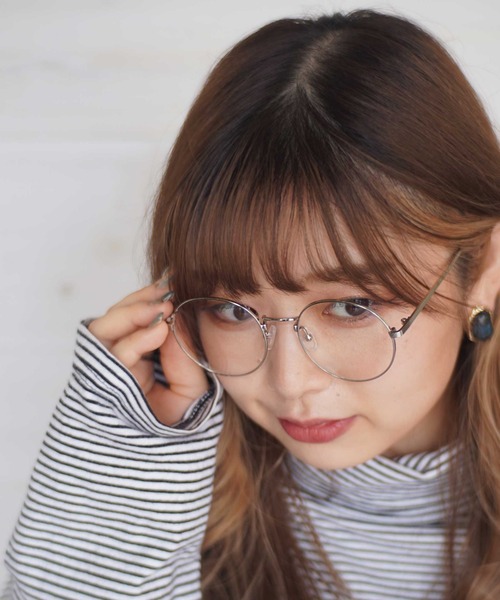 dictionary（ディクショナリー）の「【 DICTIONARY / ディクショナリー 】 オーバル型 シンプル ダテメガネ 3点セット（メガネ・レディース・ブラック/シルバー/ピンクゴールド・FREE）」の6枚目の写真