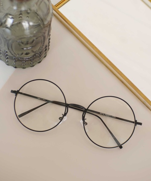 dictionary（ディクショナリー）の「【 DICTIONARY / ディクショナリー 】 オーバル型 シンプル ダテメガネ 3点セット（メガネ・レディース・ブラック/シルバー/ピンクゴールド・FREE）」の9枚目の写真