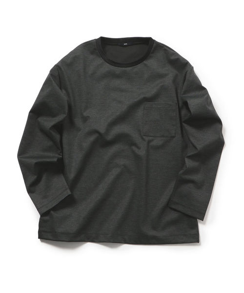 SHIPS(シップス)の「SU: ポンチ リラックスフィット クルーネック カットソー(Tシャツ/カットソー・メンズ・チャコールグレー/ブラック/グレー・SMALL/MEDIUM/LARGE)」の10枚目の写真