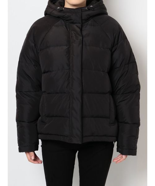 EMODA(エモダ)の「ボリュームフードダウン(ダウンジャケット/コート・レディース・ブラック/ブラウン/カーキ/キャメル・FREE)」の20枚目の写真