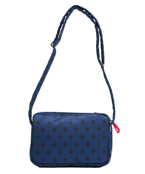 PORTER × X-girl / ショルダーバッグ/ナイロン/NVY/総柄 X-girl（エックスガール）の「X-girl×PORTER SHOULDER BAG（ショルダー