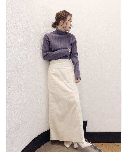 Ungrid（アングリッド）の「ウォッシャブルタートルネックニット（ニット/セーター・レディース・ブラック/パープル/イエロー/ブルー・FREE）」の16枚目の写真