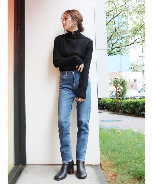 Ungrid（アングリッド）の「ウォッシャブルタートルネックニット（ニット/セーター・レディース・ブラック/パープル/イエロー/ブルー・FREE）」の21枚目の写真