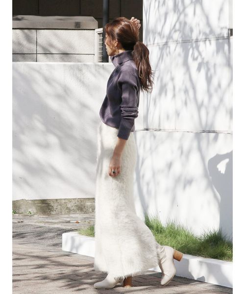 Ungrid（アングリッド）の「ウォッシャブルタートルネックニット（ニット/セーター・レディース・ブラック/パープル/イエロー/ブルー・FREE）」の12枚目の写真