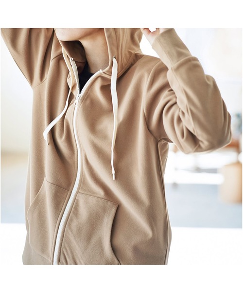 and myera（アンド マイラ）の「ａｎｄ　ｍｙｅｒａ　スエードみたいなパーカー（パーカー・レディース・ベージュ・SMALL/MEDIUM/LARGE/X-LARGE）」の6枚目の写真