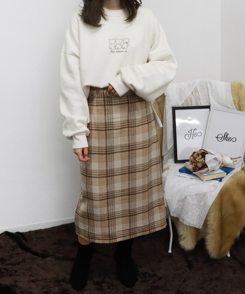 PairPair（ペアペア）の「アソートデザインスウェット（スウェット・レディース・アイボリー/ライトブラウン/モカ/スモークピンク/ナチュラル/ライトグリーン/ラベンダー/ライトベージュ・FREE）」の10枚目の写真