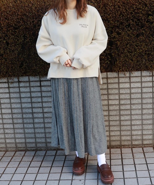 PairPair（ペアペア）の「アソートデザインスウェット（スウェット・レディース・アイボリー/ライトブラウン/モカ/スモークピンク/ナチュラル/ライトグリーン/ラベンダー/ライトベージュ・FREE）」の12枚目の写真