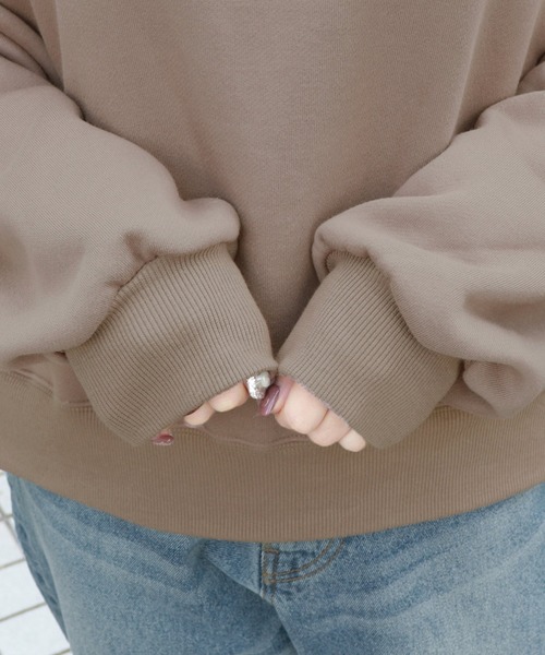 PairPair（ペアペア）の「アソートデザインスウェット（スウェット・レディース・アイボリー/ライトブラウン/モカ/スモークピンク/ナチュラル/ライトグリーン/ラベンダー/ライトベージュ・FREE）」の20枚目の写真