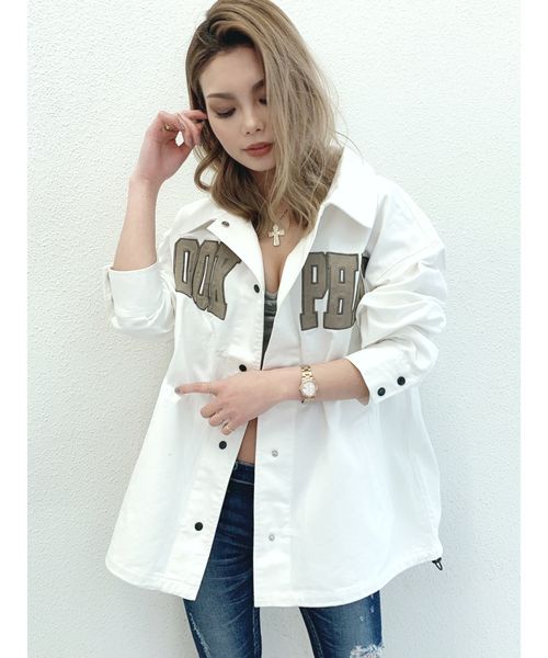 【d.i.a.】ホワイト ミリタリージャケット /GAL GYDA（ジェイダ）の「LOOKPHAT ジャケット（ミリタリー