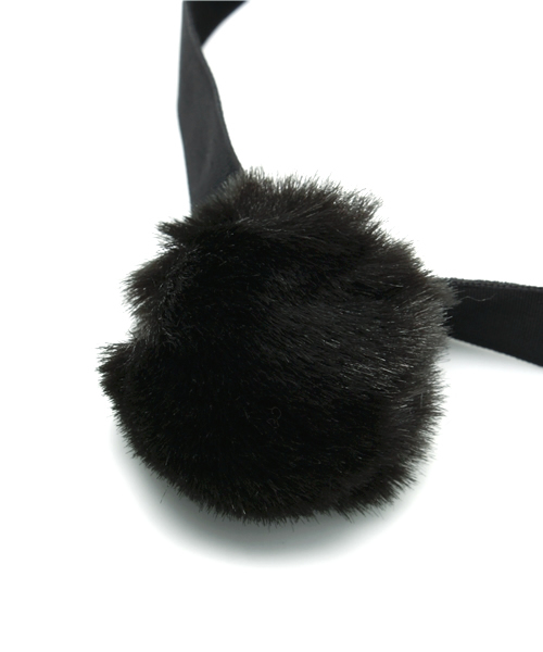 WEGO（ウィゴー）の「WEGO/ファーポンポンチョーカー（ネックレス・レディース・ホワイト/ブラック/パープル/ピンク・FREE）」の7枚目の写真