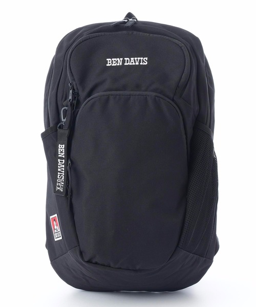Davis ベンデイビス セール ロゴテープ付き ブランドロゴ刺繍 バックパック リュック Ben スマホポケット 多収納 バッグ タブレットポケット Ben Ben ノートブックディパック Davis ベンデイビス のファッション