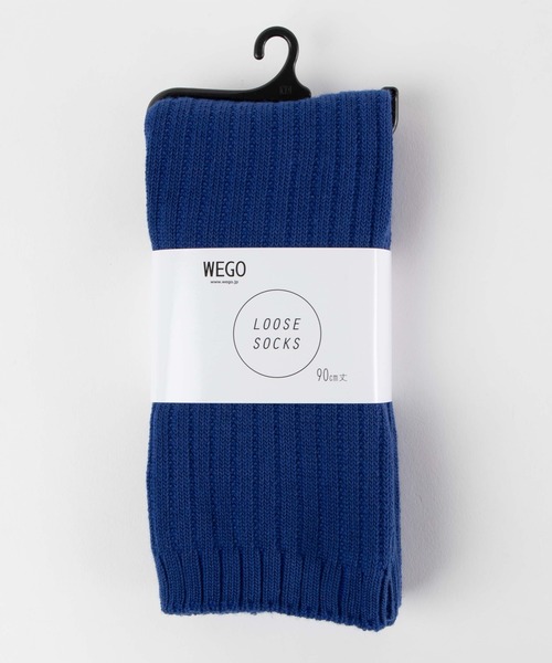 WEGO（ウィゴー）の「WEGO/ルーズソックス90cm丈（ソックス/靴下・レディース・レッド/ピンク/ブラック/イエロー/パープル/グリーン/ホワイト/ブルー・FREE）」の5枚目の写真