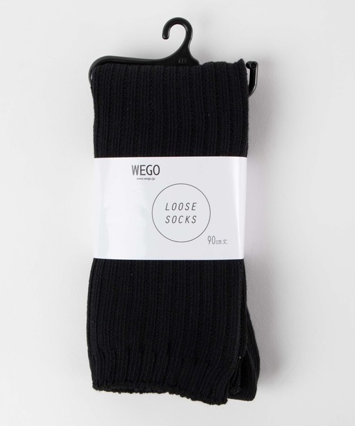 WEGO（ウィゴー）の「WEGO/ルーズソックス90cm丈（ソックス/靴下・レディース・レッド/ピンク/ブラック/イエロー/パープル/グリーン/ホワイト/ブルー・FREE）」の3枚目の写真