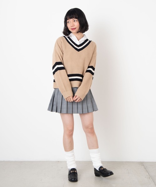 WEGO（ウィゴー）の「WEGO/ルーズソックス90cm丈（ソックス/靴下・レディース・レッド/ピンク/ブラック/イエロー/パープル/グリーン/ホワイト/ブルー・FREE）」の11枚目の写真