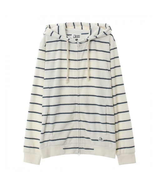 Quiksilver(クイックシルバー)の「WASHED PILE HOOD ZIP/クイックシルバー ジップアップ パーカー パイル地(パーカー・メンズ・ホワイト/ネイビー/ホワイト系その他/ブルー系その他・SMALL/MEDIUM/LARGE/X-LARGE)」の3枚目の写真
