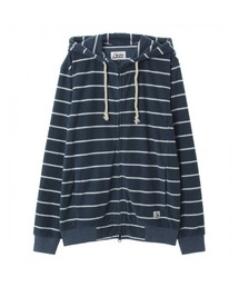 WASHED PILE HOOD ZIP/クイックシルバー ジップアップ パーカー パイル地