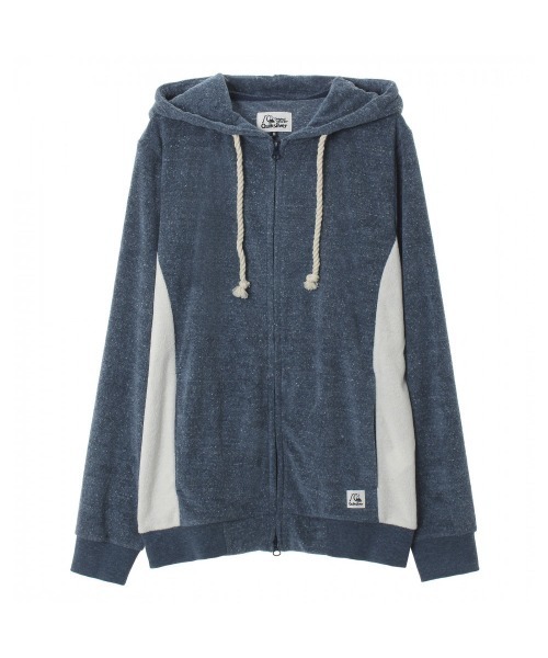 Quiksilver(クイックシルバー)の「WASHED PILE HOOD ZIP/クイックシルバー ジップアップ パーカー パイル地(パーカー・メンズ・ホワイト/ネイビー/ホワイト系その他/ブルー系その他・SMALL/MEDIUM/LARGE/X-LARGE)」の4枚目の写真